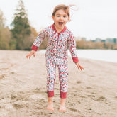 Honeysuckle Swim Co. -  Strike A Posie - UPF 50+ Swimsuit (Size 3t)