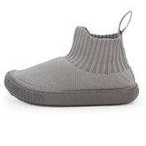 Jan & Jul Hi-Top Knit Shoe - Grey (Size 12) *CLEARANCE*