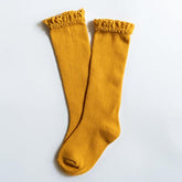 Little Stocking Co. Lace Top Knee High Socks - Marigold (Size 4-6 years) *CLEARANCE*