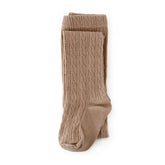Little Stocking Co. Cable Knit Tights - Oat Tights