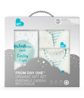Love to Dream Gift Set - 2 Organic Newborn Swaddles + Milestone Cards