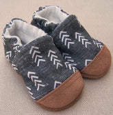 Snow and Arrow Cotton Knit Slippers - Modern Charcoal