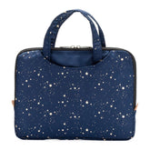 *Yumbox Poche Insulated Lunch Bag Sleeve with Handles - Navy w/ Gold Stars