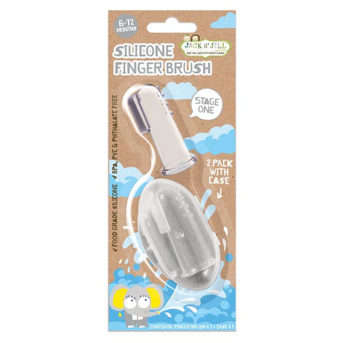 *Jack N' Jill Silicone Finger Brush - 2 Pack (6-12 months)