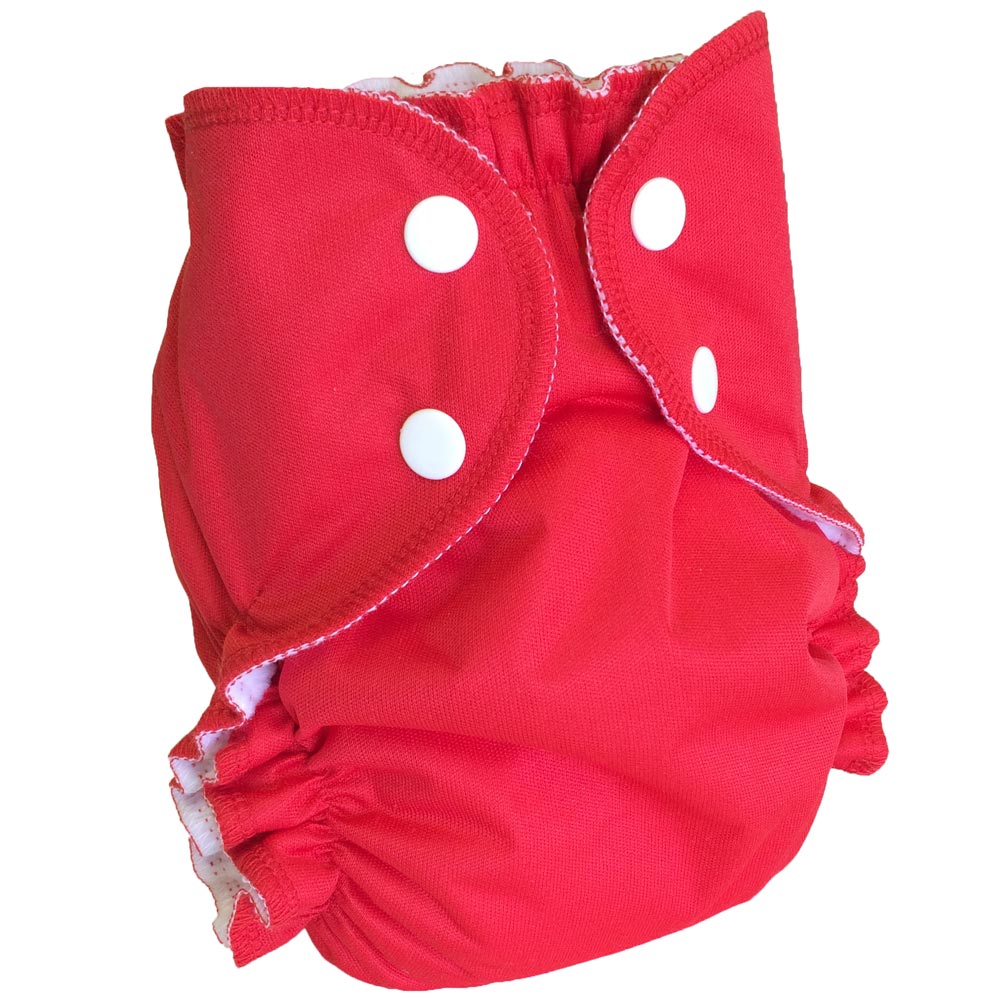 Red AMP Sized Duo Cloth Diaper - Lagoon Baby + Toy Shoppe
