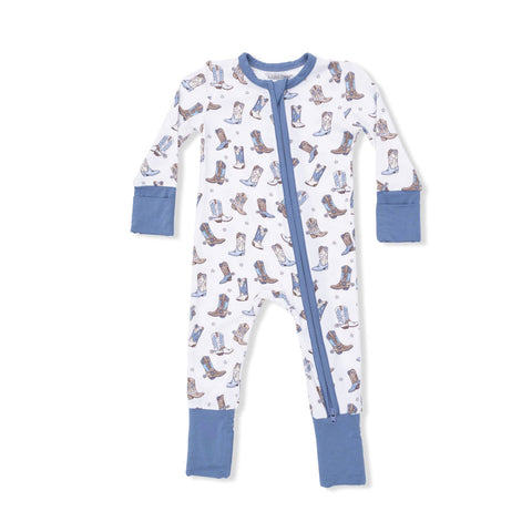 Angel Dear Convertible Romper - Cowboy Boots (Size 0-3m)