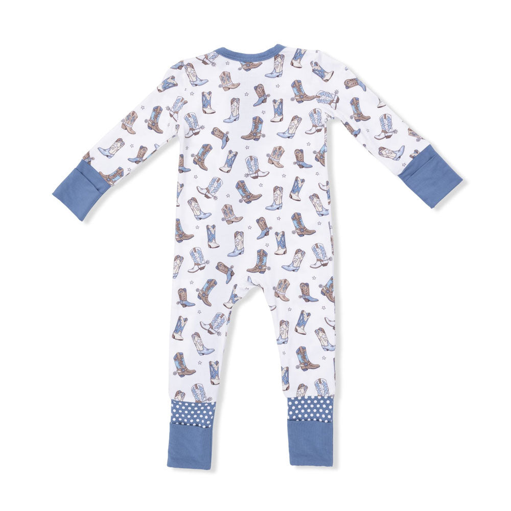 Angel Dear Convertible Romper - Cowboy Boots (Size 0-3m)