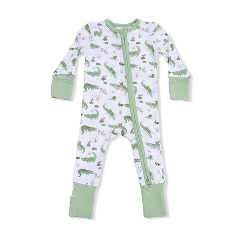 Angel Dear Convertible Romper - Crayon Alligators