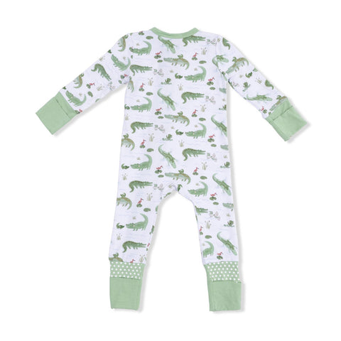 Angel Dear Convertible Romper - Crayon Alligators