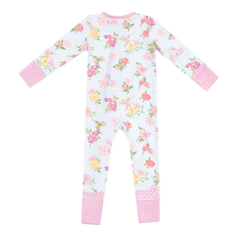 Angel Dear 2-Way Zipper Romper - Cute Hummingbirds