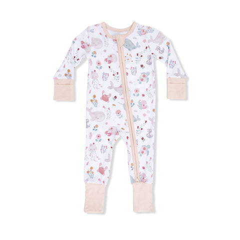 Angel Dear Convertible Romper - Garden Sea Creatures