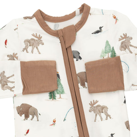 Angel Dear Convertible Romper - Northern Woodland Animals