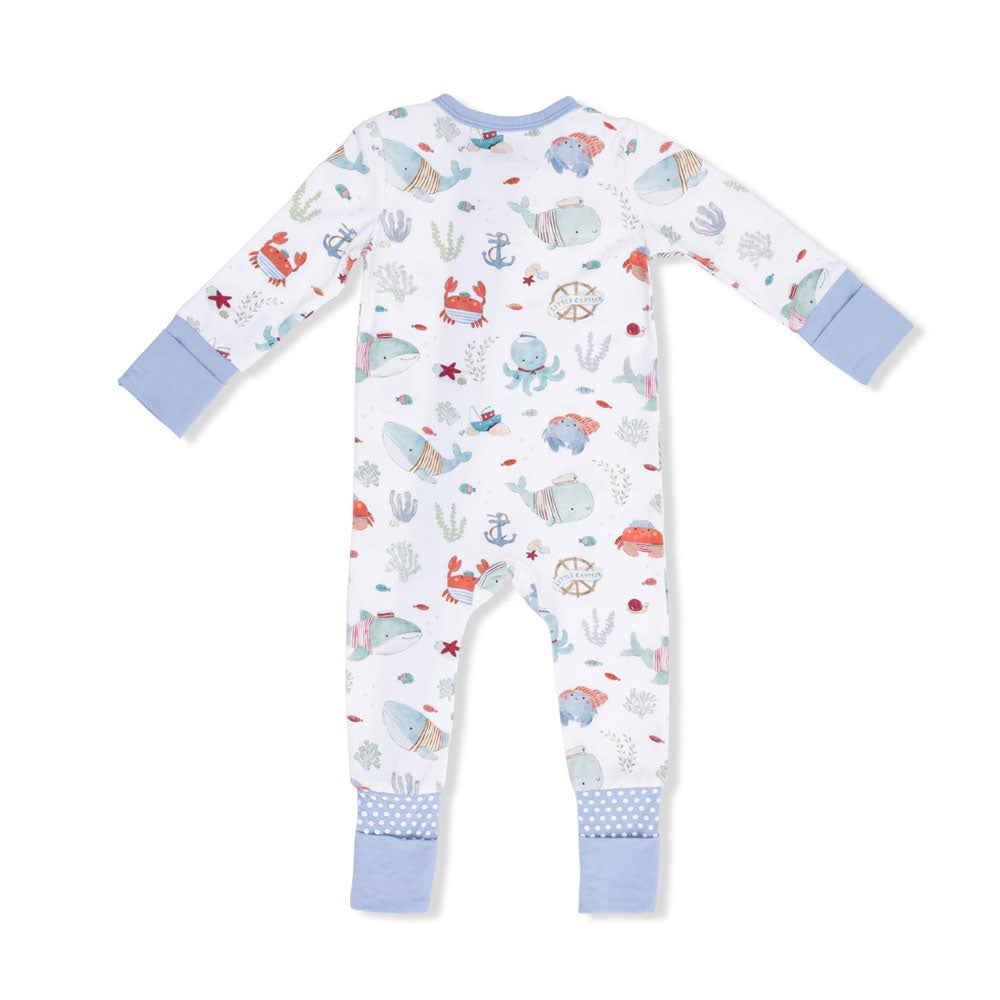 Angel Dear Convertible Romper - Sailor Sea Creatures