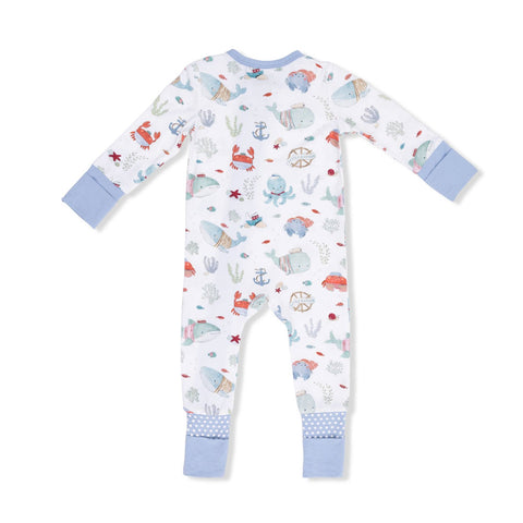 Angel Dear Convertible Romper - Sailor Sea Creatures