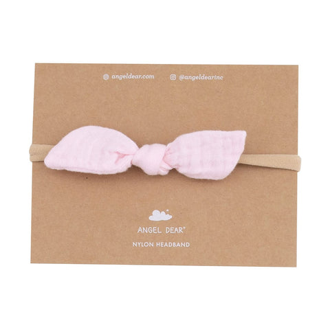*Angel Dear Bow with Nylon Headband - Ballerina Pink