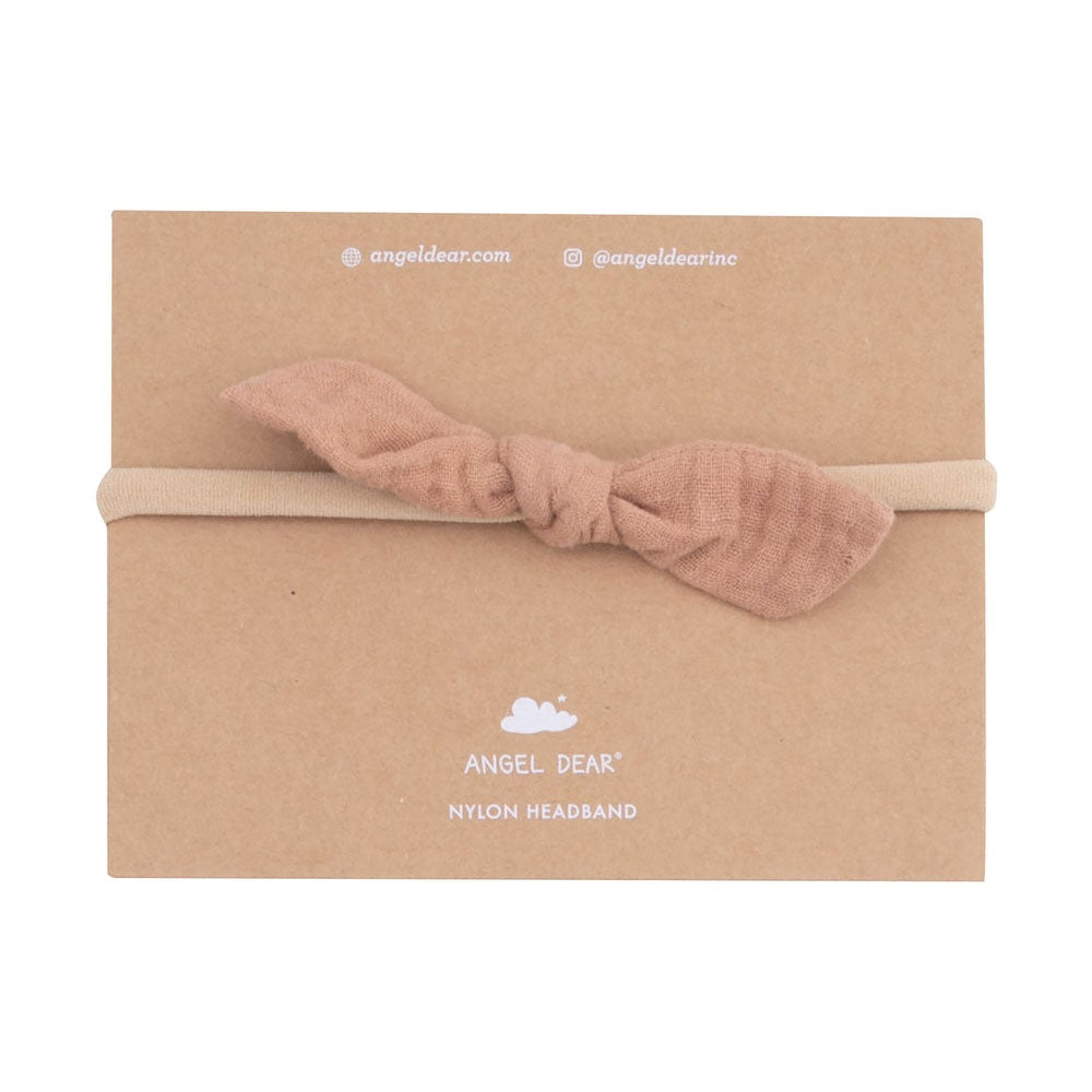 *Angel Dear Bow with Nylon Headband - Camel