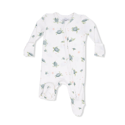 Angel Dear 2-Way Zipper Footie - Sea Turtles
