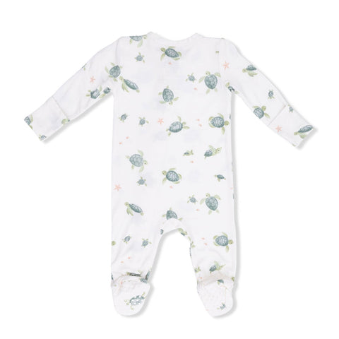 Angel Dear 2-Way Zipper Footie - Sea Turtles