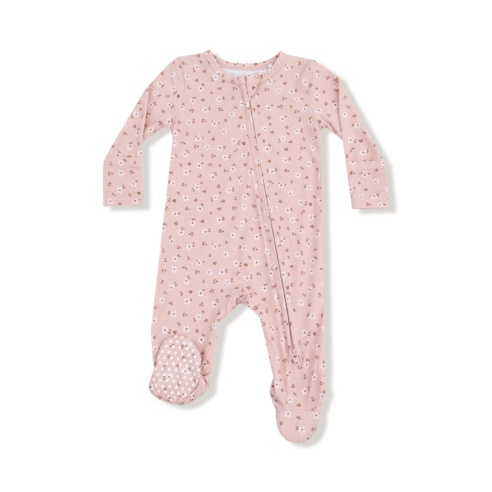 Angel Dear 2-Way Zipper Footie - Carrie Floral