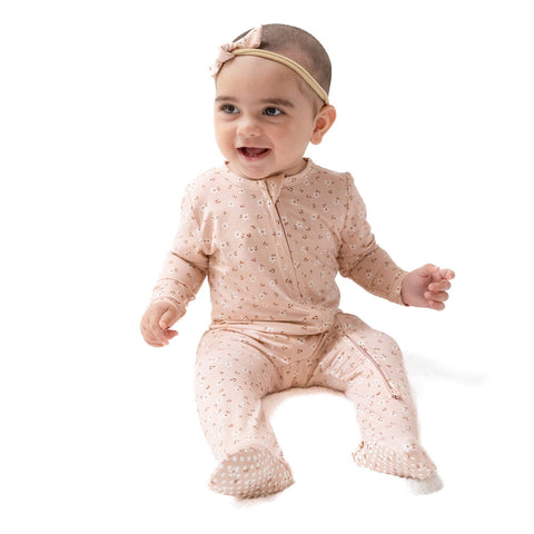Angel Dear 2-Way Zipper Footie - Carrie Floral