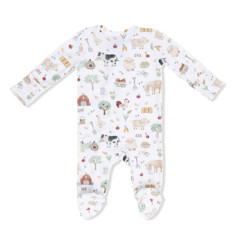 Angel Dear 2-Way Zipper Footie - Cute Farm Animals Uni