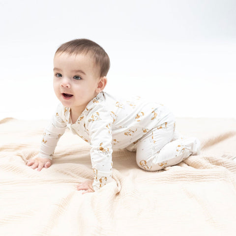 Angel Dear 2-Way Zipper Footie - Explorer Puppy