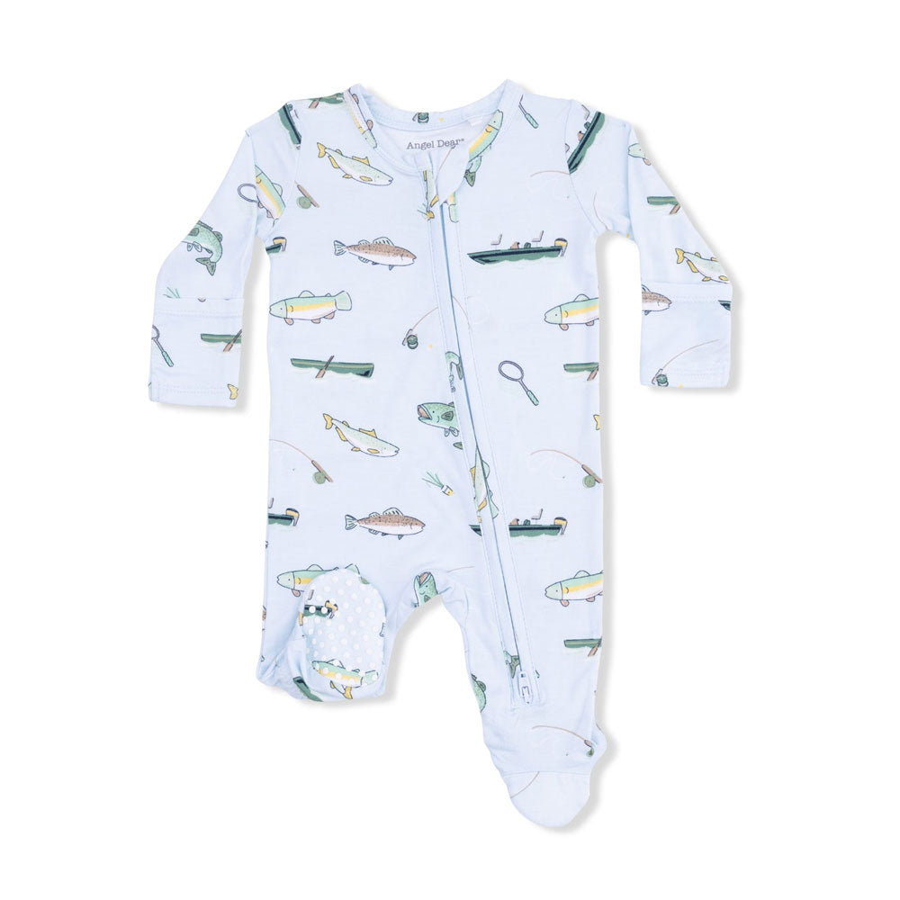 Angel Dear 2-Way Zipper Footie - Fishing (Size Newborn)