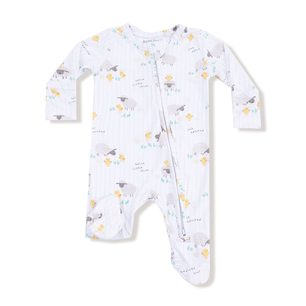 Angel Dear 2-Way Zipper Footie - Just Hatched