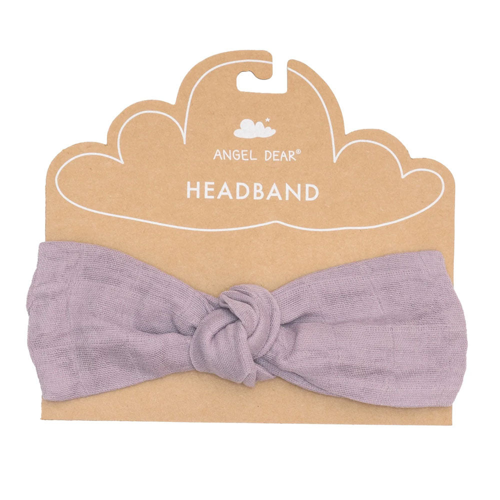 *Angel Dear Muslin Headband - Dusty Lavender