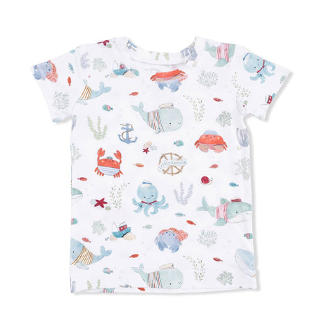 Angel Dear Baby Lounge Wear - Sailor Sea Creatures (Size 5/6y)