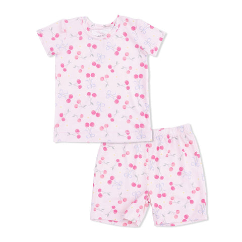 Angel Dear Lounge Wear Shorts - Sweet Bow Cherries