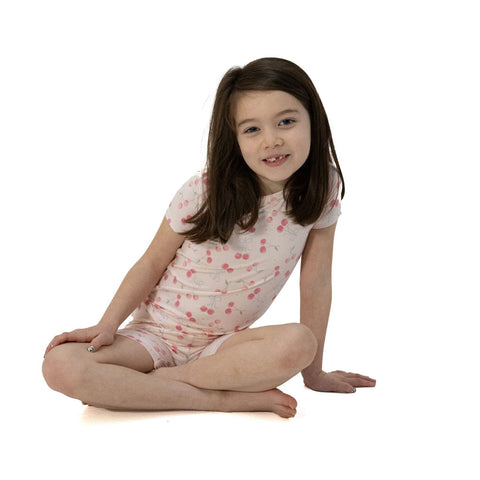 Angel Dear Lounge Wear Shorts - Sweet Bow Cherries