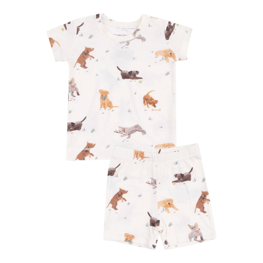 Angel Dear Lounge Wear Shorts - Watercolour Puppies