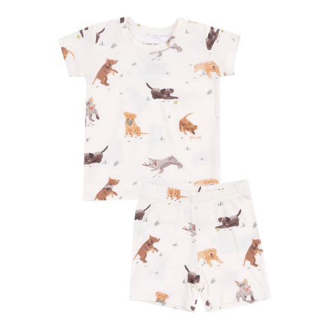 Angel Dear Lounge Wear Shorts - Watercolour Puppies