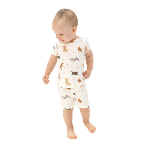 Angel Dear Lounge Wear Shorts - Watercolour Puppies