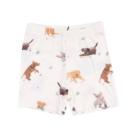 Angel Dear Lounge Wear Shorts - Watercolour Puppies