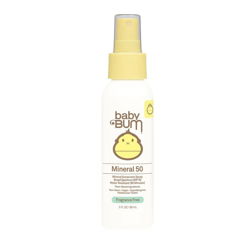 *Baby Bum Mineral SPF 50 Sunscreen Spray - Fragrance Free