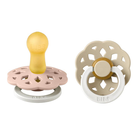 Bibs Boheme Glow in the Dark Pacifiers Blush & Vanilla