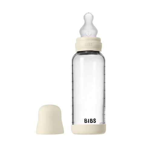 *Bibs Baby Glass Bottle Complete Set - 240mL *Medium Flow*