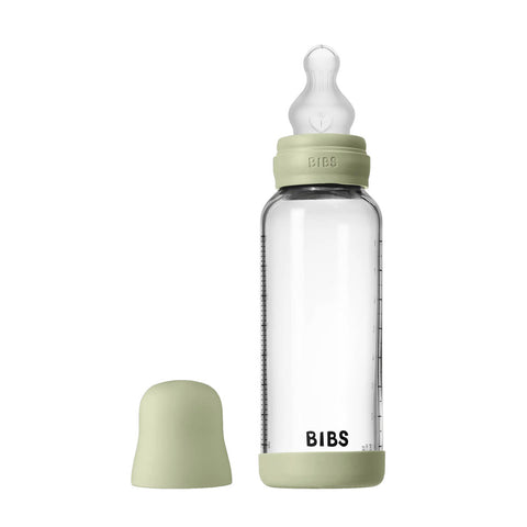 *Bibs Baby Glass Bottle Complete Set - 240mL *Medium Flow*