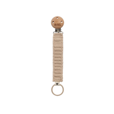*Bibs Pacifier Clip Knitted