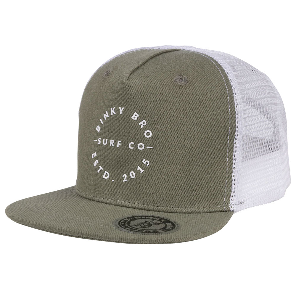 BinkyBro West Mountain Snapback Cap - Green