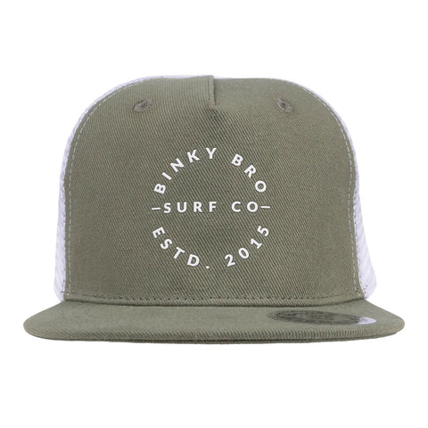 BinkyBro West Mountain Snapback Cap - Green
