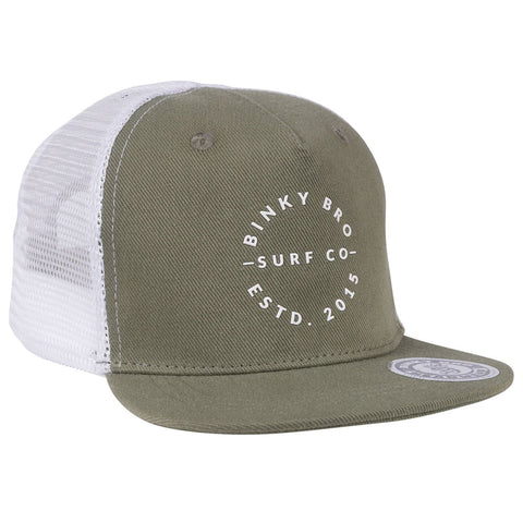 BinkyBro West Mountain Snapback Cap - Green
