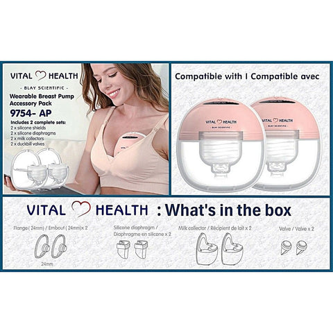 *Vital Health Accessory Pack for Wearable Breast Pumps