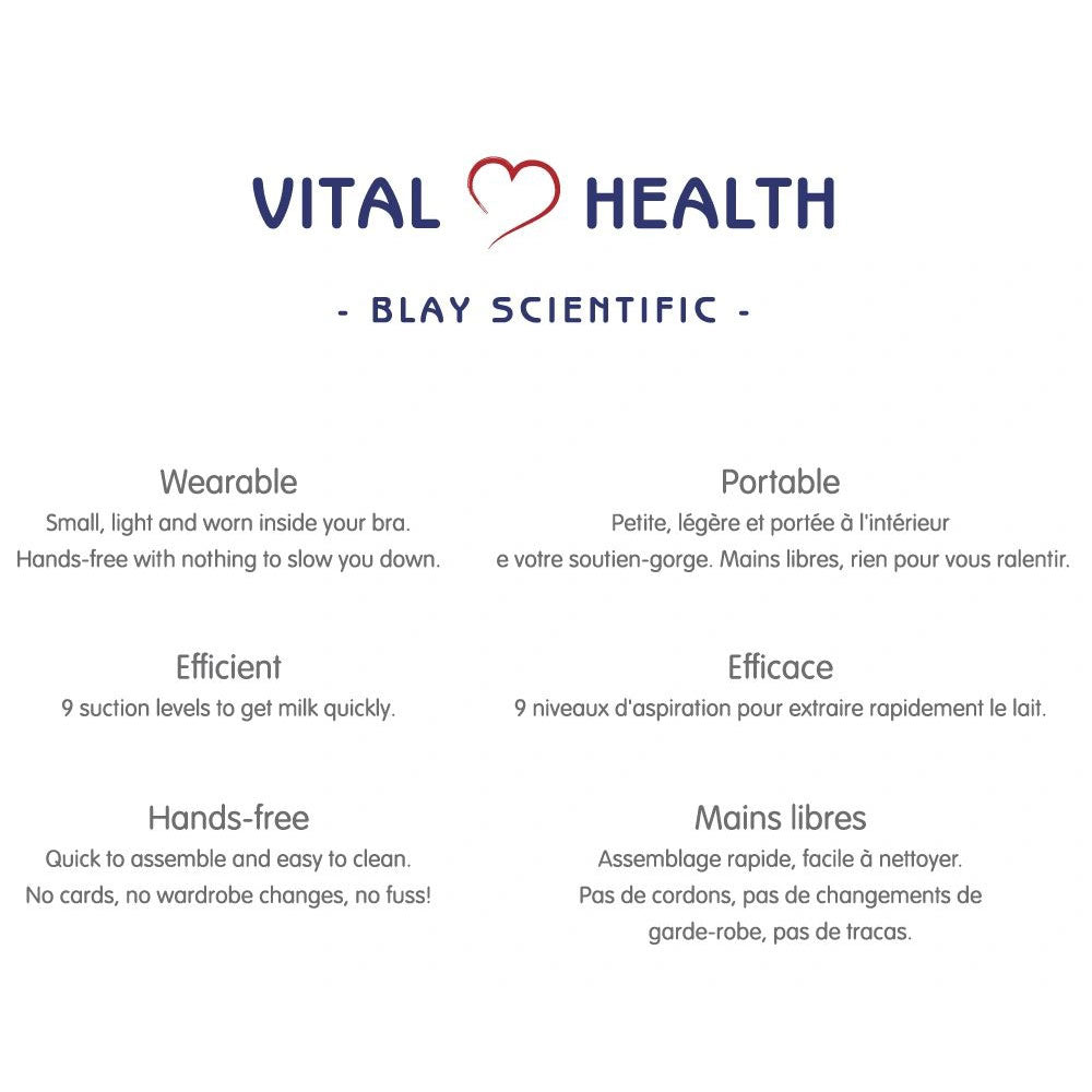 *Vital Health Wearable Breast Pump Single Unit