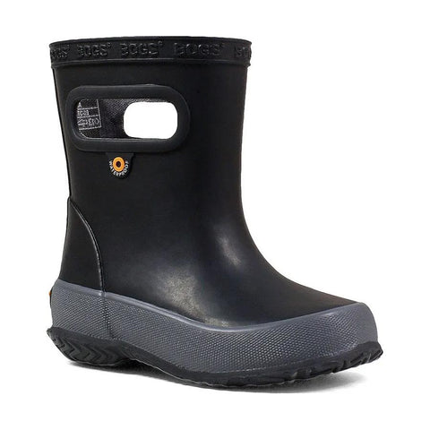 Bogs Skipper Solid Kids Rainboots - Black