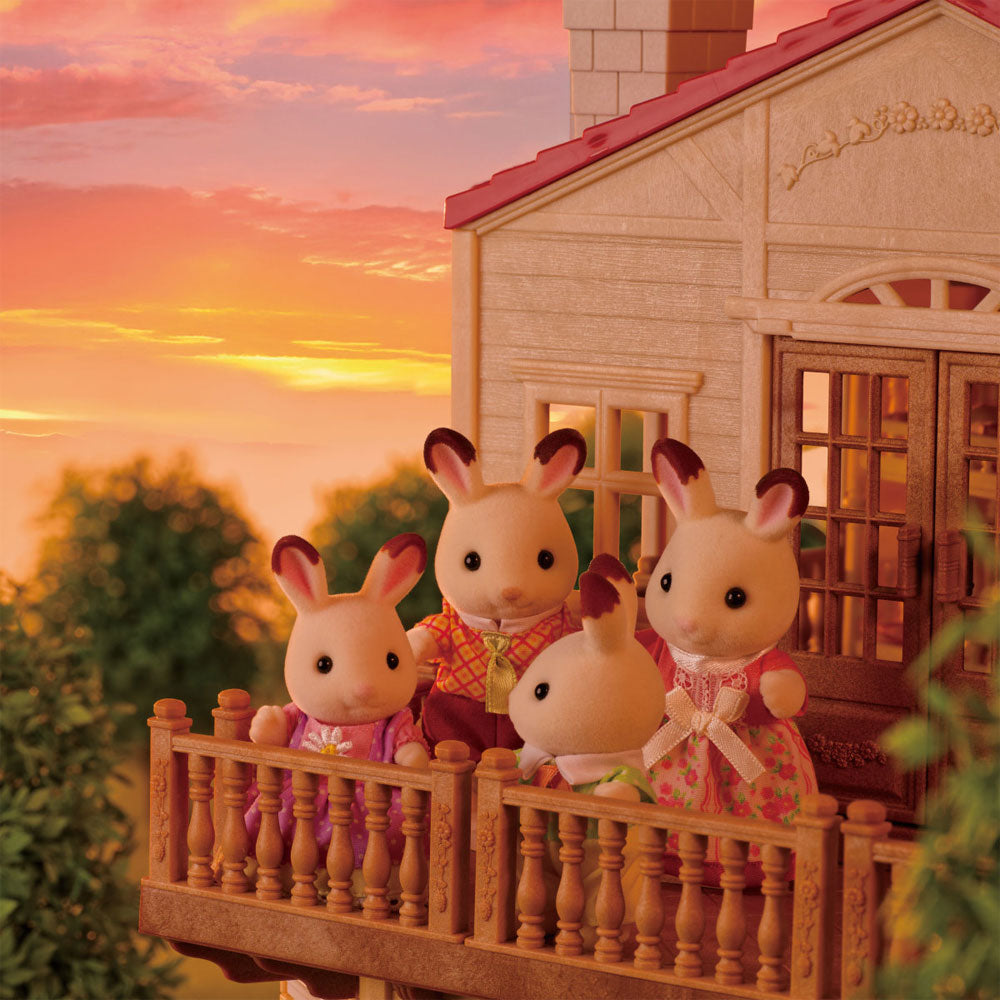 *Calico Critters Red Roof Country Home & Secret Attic Playroom