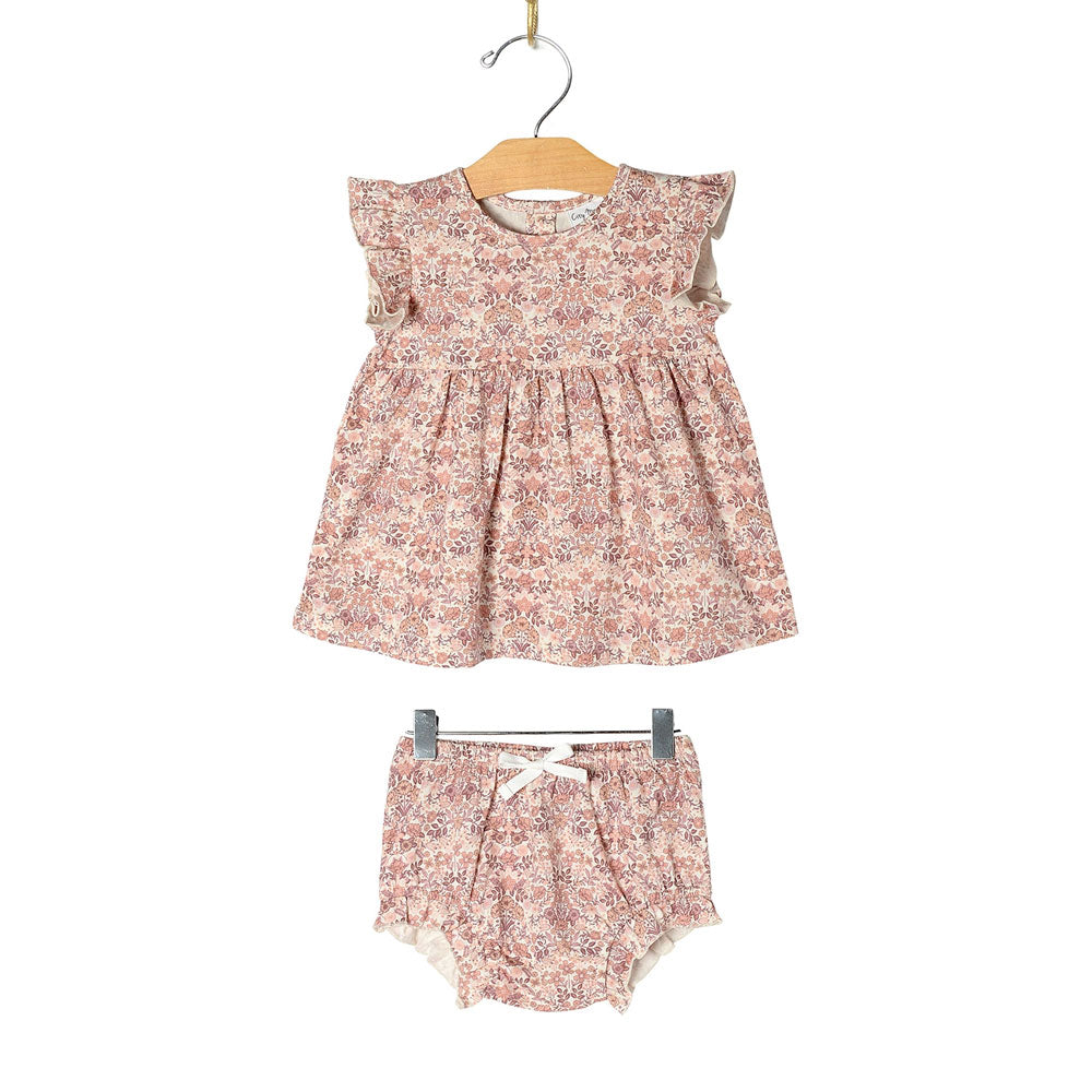 City Mouse Flutter Tunic Set - Spring Bouquet