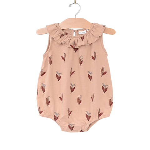City Mouse Frill Collar Romper - Lily of the Valley *CLEARANCE*